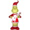 6.5' Gemmy Airblown Inflatable Christmas Dr. Seuss Grinch Holding White Christmas Tree 119363